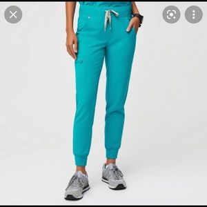 Teal FIG jogger scrub set